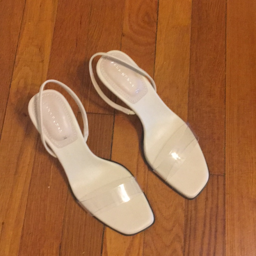 Zara Vinyl High Heeled Sandals